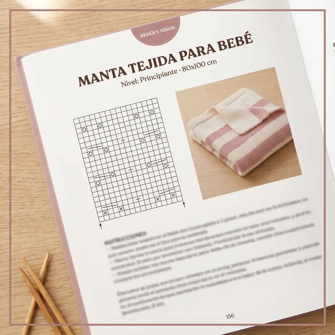 Manta tejida para bebé